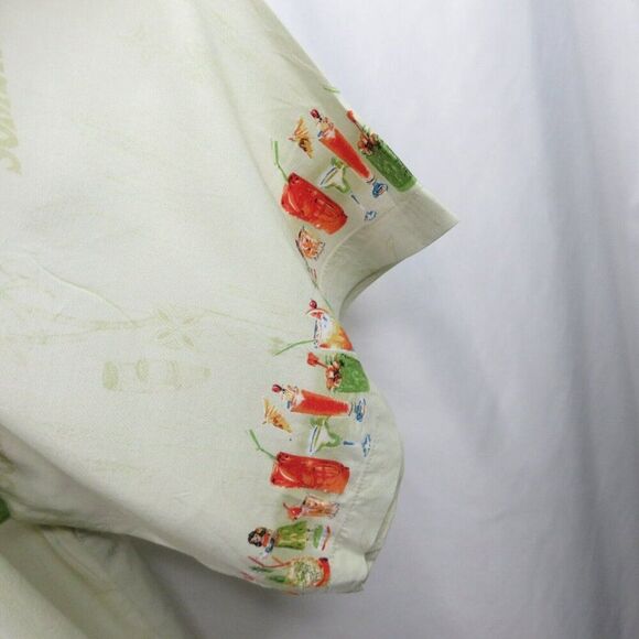 Big Dogs Hula Cocktail Shirt Size 4X Border Print Hawaiian Aloha - Picture 8 of 13